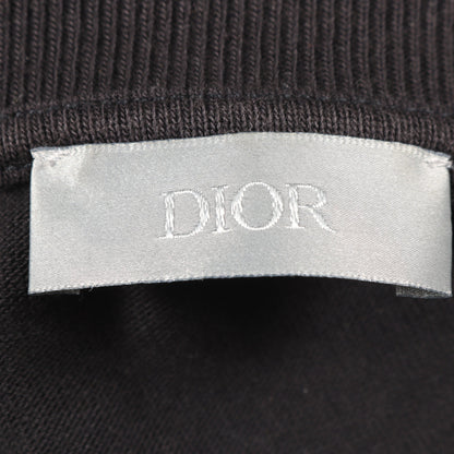 DIOR × Daniel Arsham ロゴプリント 半袖Tシャツ コットン ブラック ディオール