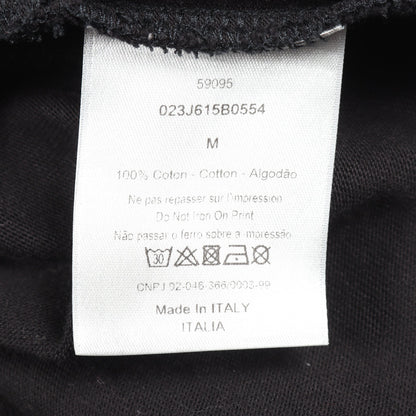 DIOR × Daniel Arsham ロゴプリント 半袖Tシャツ コットン ブラック ディオール