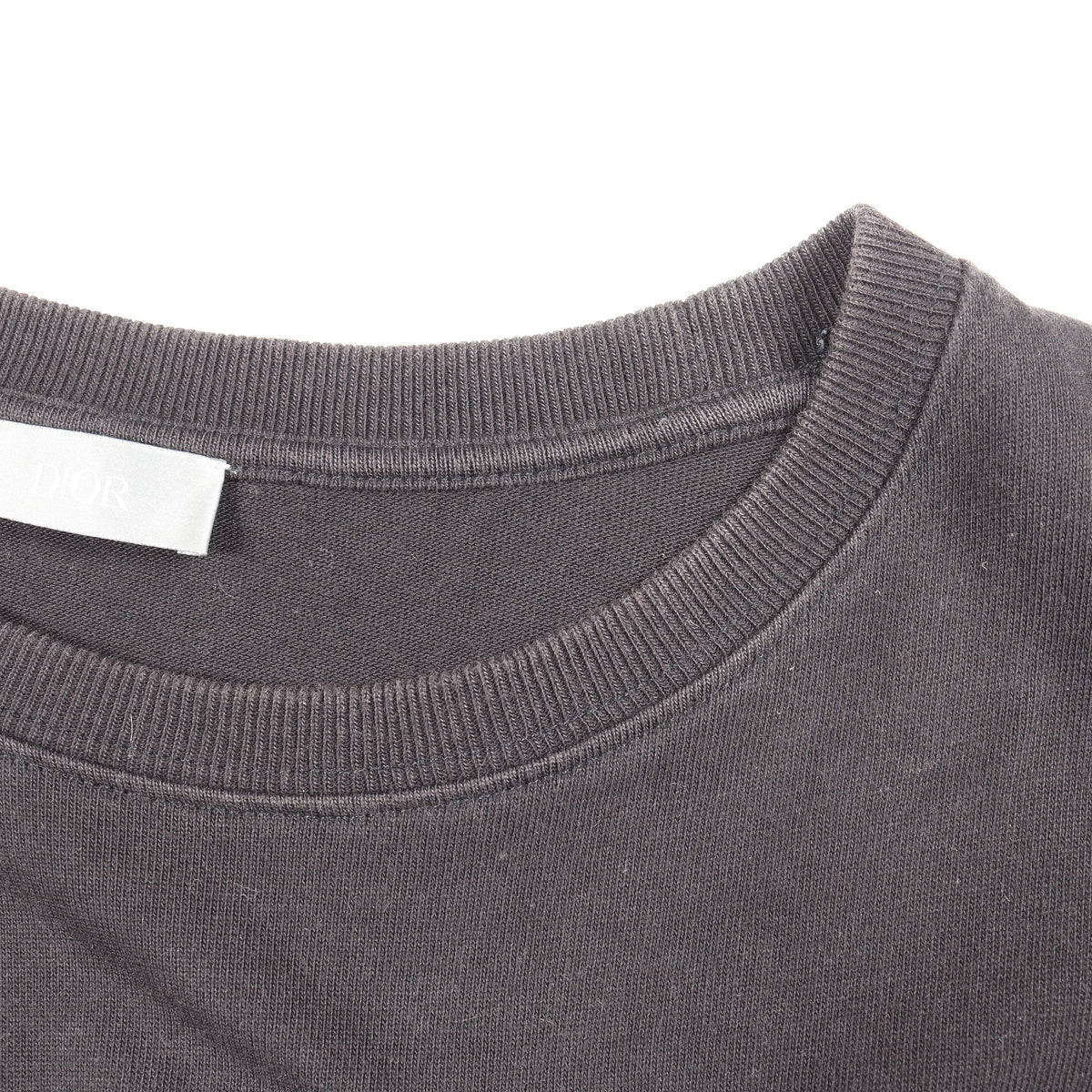 DIOR × Daniel Arsham ロゴプリント 半袖Tシャツ コットン ブラック ディオール