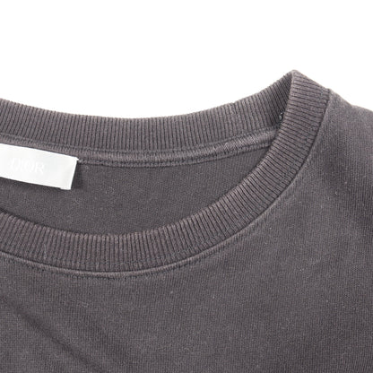DIOR × Daniel Arsham ロゴプリント 半袖Tシャツ コットン ブラック ディオール