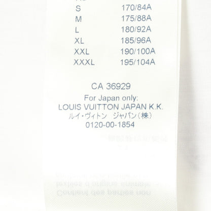 ワッペン柄 長袖 シャツ コットン ホワイト マルチカラー ルイヴィトン