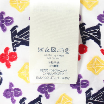 モノグラム 長袖 シャツ コットン ホワイト マルチカラー ルイヴィトン