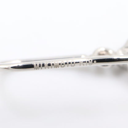 シャンデリアドロップ パール ネックレス ピアス 2点セット ネックレス K18WG パール ダイヤモンド ホワイトゴールド ホワイト クリア ミキモト