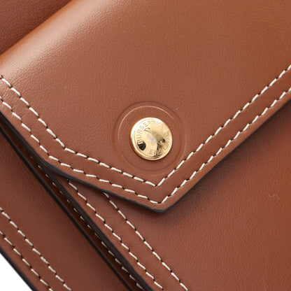 MN POCKET BAG 2WAY ハンドバッグ レザー ブラウン バーバリー