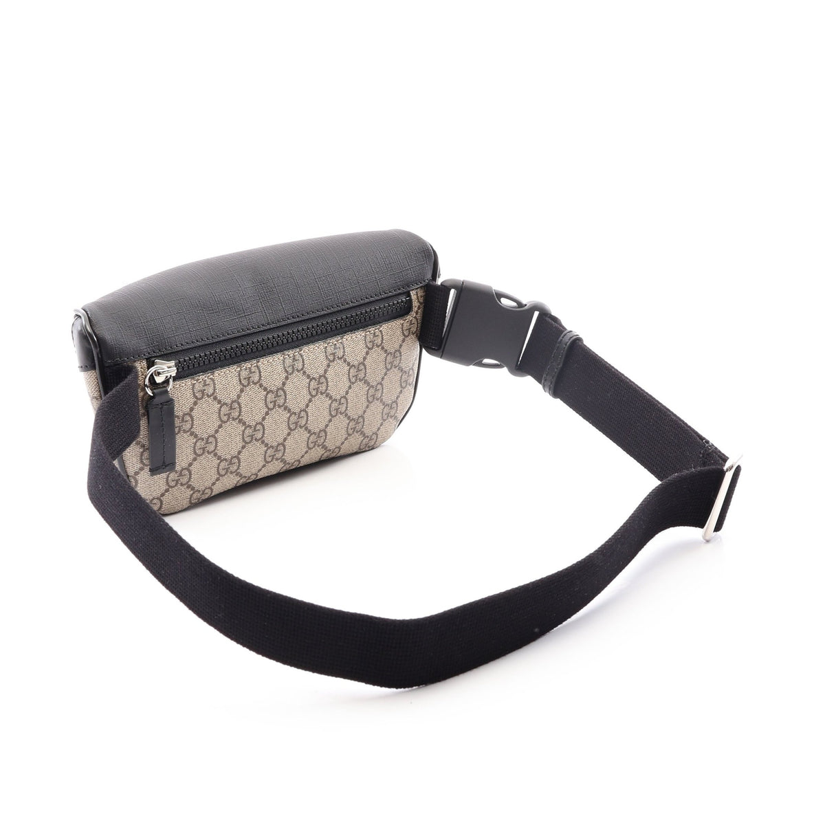 GGスプリーム ベルトバッグ ボディバッグ ウエストバッグ PVC レザー ベージュ ブラック グッチ バッグ GUCCI