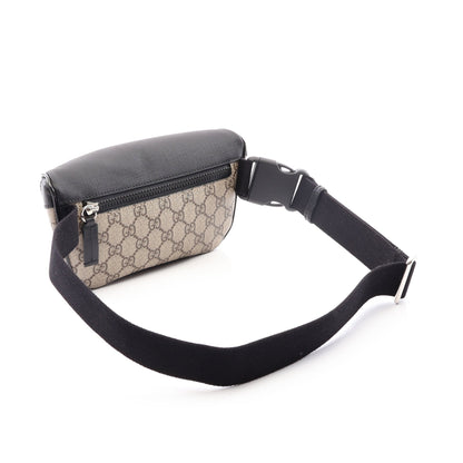 GGスプリーム ベルトバッグ ボディバッグ ウエストバッグ PVC レザー ベージュ ブラック グッチ バッグ GUCCI
