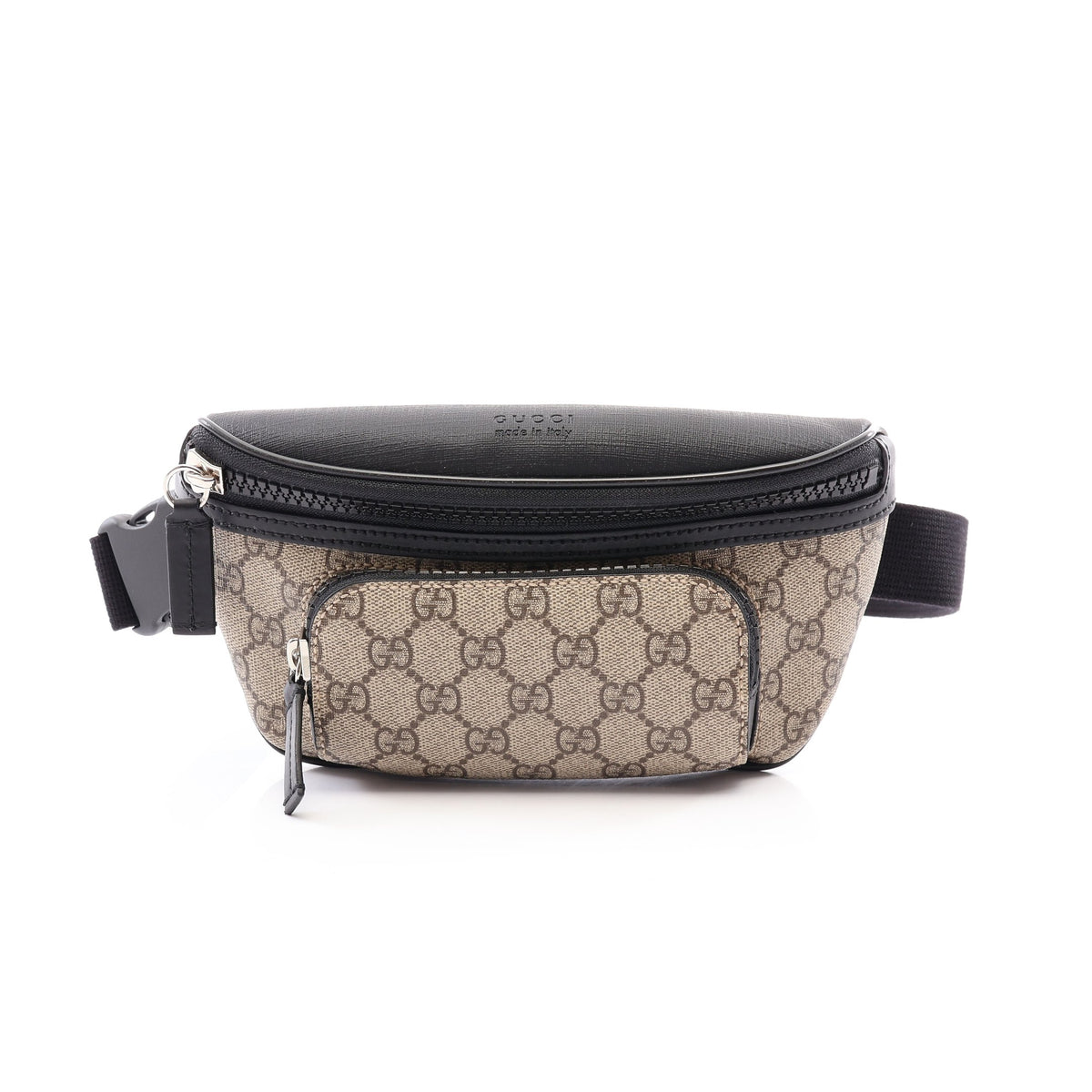 GGスプリーム ベルトバッグ ボディバッグ ウエストバッグ PVC レザー ベージュ ブラック グッチ バッグ GUCCI