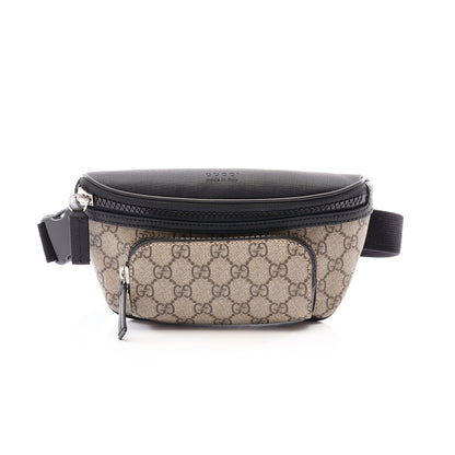 GGスプリーム ベルトバッグ ボディバッグ ウエストバッグ PVC レザー ベージュ ブラック グッチ バッグ GUCCI