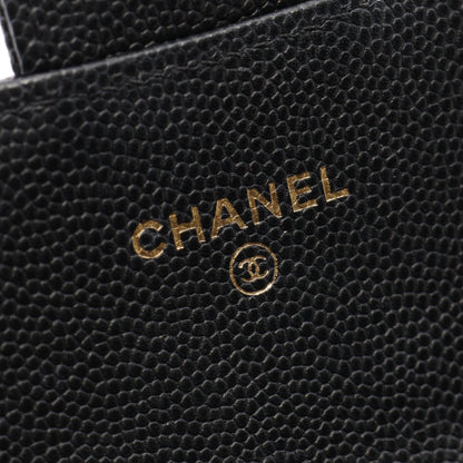 ミニマトラッセ チェーンショルダーバッグ キャビアスキン ブラック ゴールド金具 シャネル バッグ CHANEL