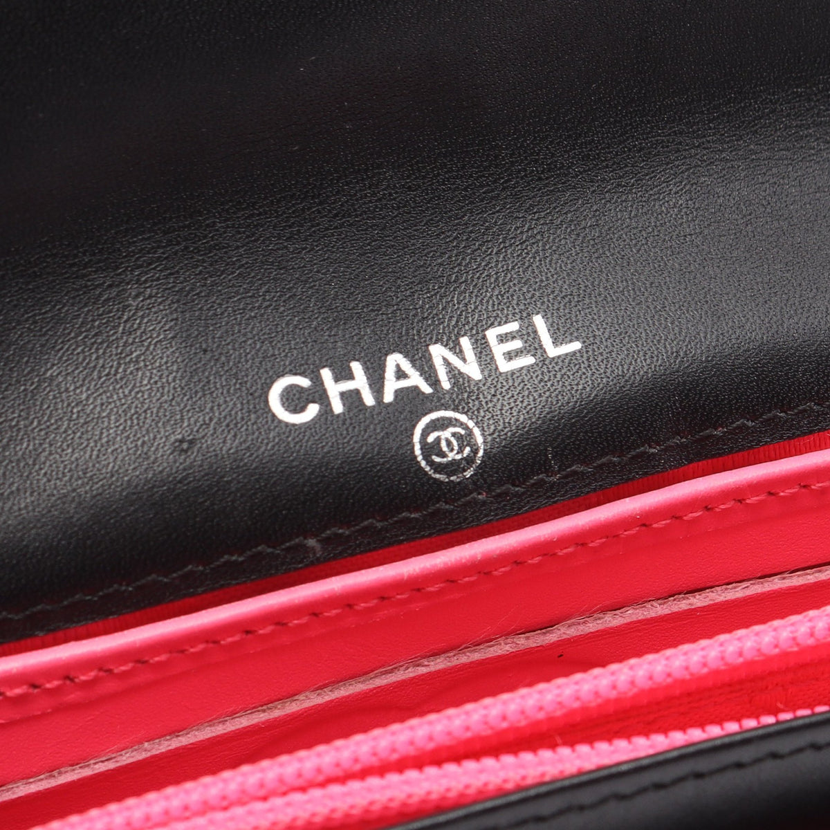 カンボンライン 二つ折り財布 レザー エナメルレザー ブラック シルバー金具 シャネル 財布・小物 CHANEL