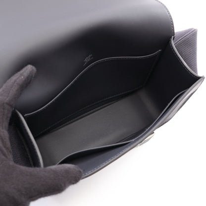 ゲタ ブルーニュイ ショルダーバッグ エバーカラー ネイビー シルバー金具 G刻印 エルメス