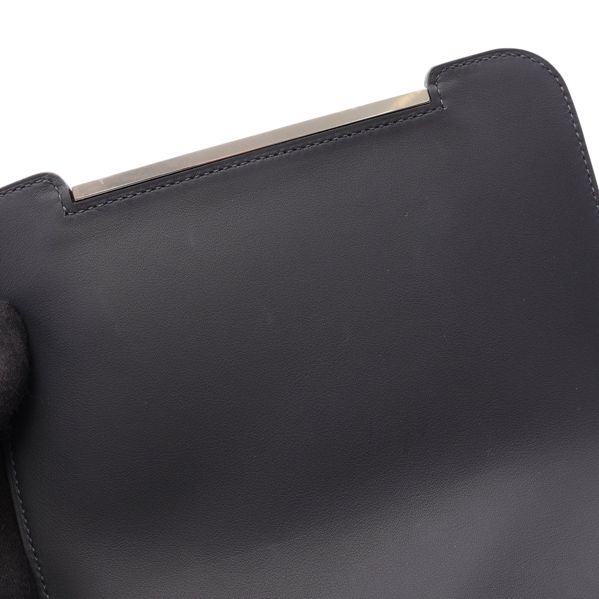 ゲタ ブルーニュイ ショルダーバッグ エバーカラー ネイビー シルバー金具 G刻印 エルメス