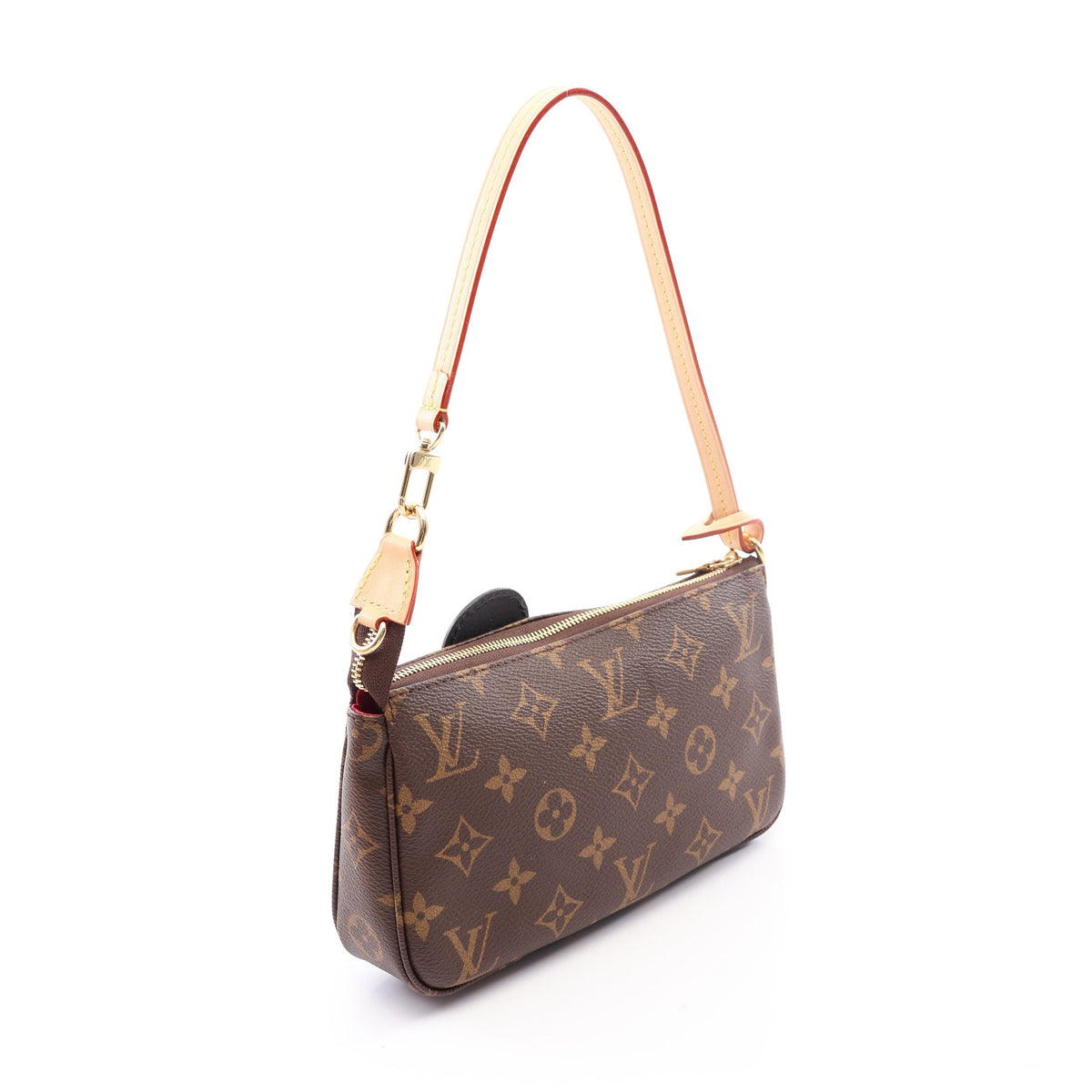 LV × TM ポシェットアクセソワール モノグラムパンダ 村上隆 2WAY ハンドバッグ PVC レザー ブラウン マルチカラー ルイヴィトン