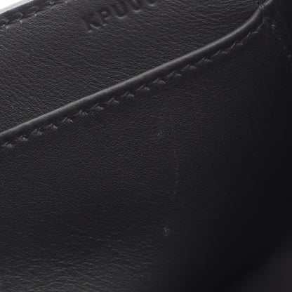 ゲタ ショルダーバッグ シェーブル ブラック ゴールド金具 K刻印 エルメス