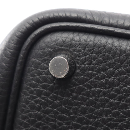 ピコタンロックPM ハンドバッグ トリヨンクレマンス ブラック シルバー金具 G刻印 エルメス