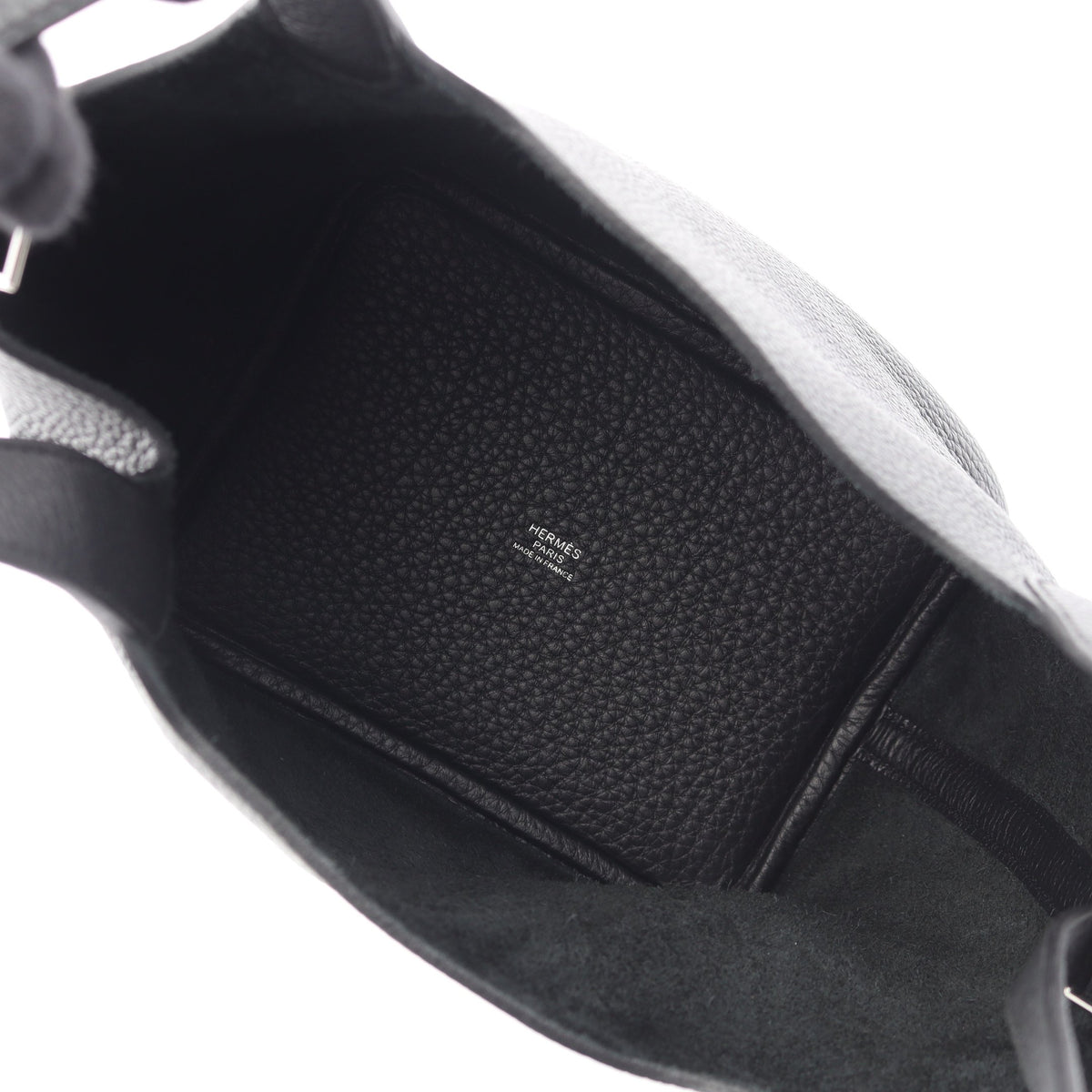 ピコタンロックPM ハンドバッグ トリヨンクレマンス ブラック シルバー金具 G刻印 エルメス