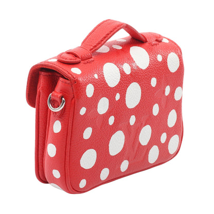 LV × YK メティス モノグラムアンプラント インフィニティドット ルージュ 草間彌生 2WAY ハンドバッグ レザー レッド ルイヴィトン