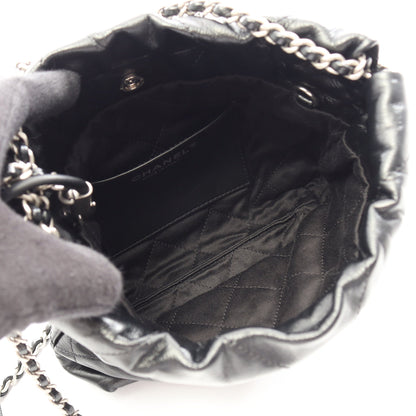 CHANEL 22 ミニ 2WAY チェーンショルダーバッグ レザー ブラック シルバー金具 シャネル バッグ CHANEL