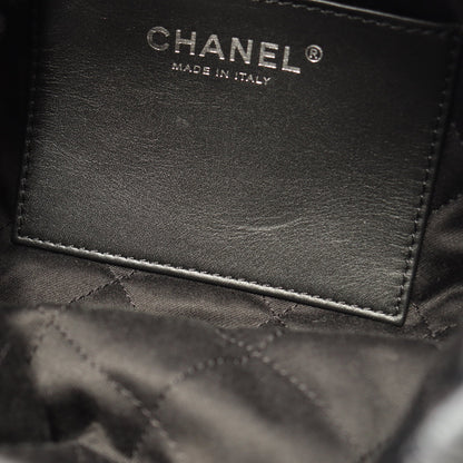 CHANEL 22 ミニ 2WAY チェーンショルダーバッグ レザー ブラック シルバー金具 シャネル バッグ CHANEL