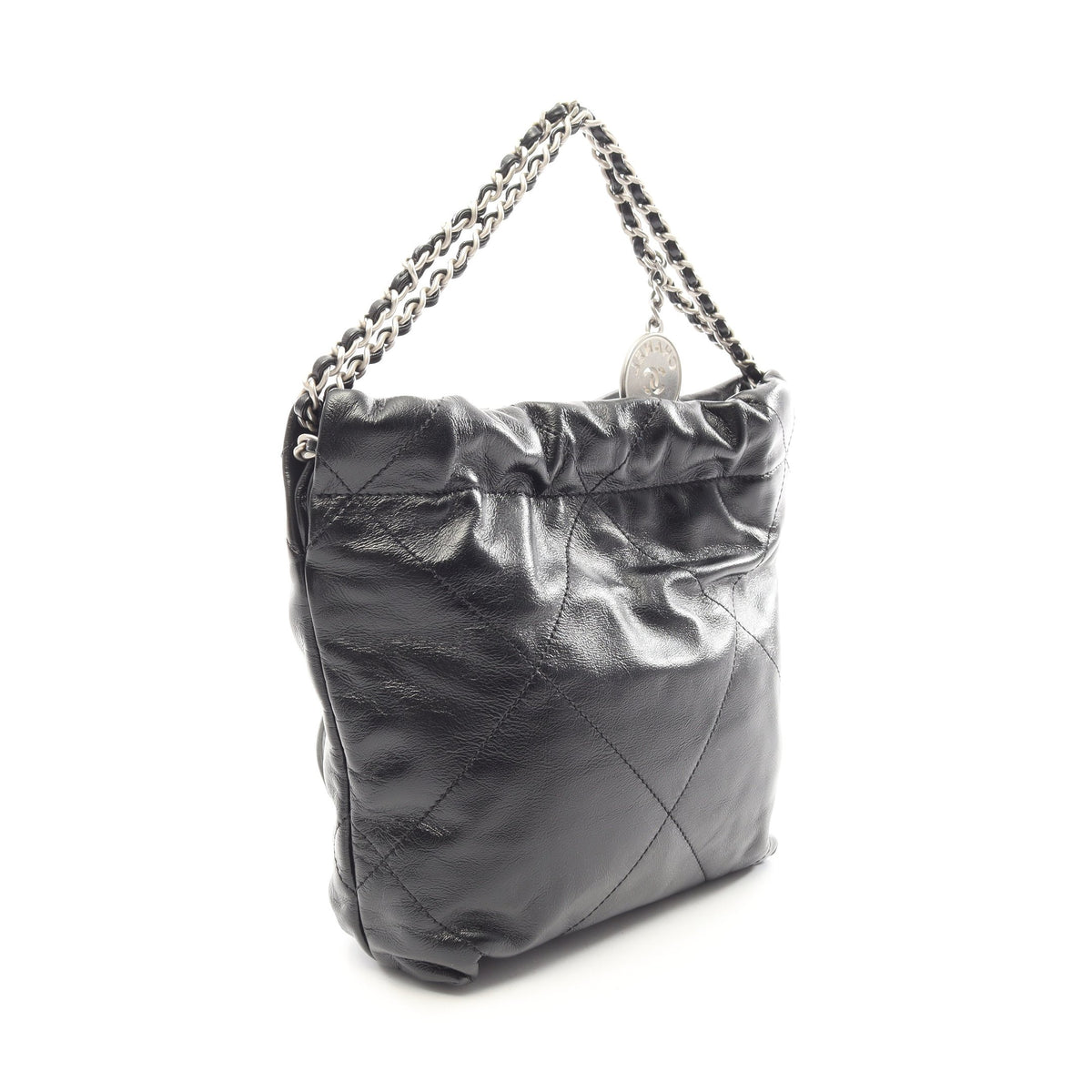 CHANEL 22 ミニ 2WAY チェーンショルダーバッグ レザー ブラック シルバー金具 シャネル バッグ CHANEL