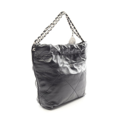 CHANEL 22 ミニ 2WAY チェーンショルダーバッグ レザー ブラック シルバー金具 シャネル バッグ CHANEL