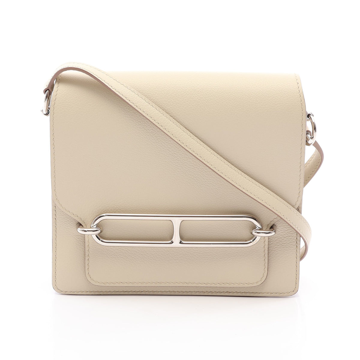 サック ロウリス ルリ ミニ ベトン ショルダーバッグ エバーカラー ライトベージュ シルバー金具 B刻印 エルメス バッグ HERMES