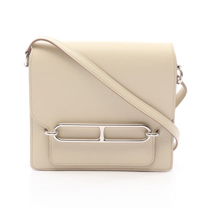 サック ロウリス ルリ ミニ ベトン ショルダーバッグ エバーカラー ライトベージュ シルバー金具 B刻印 エルメス バッグ HERMES