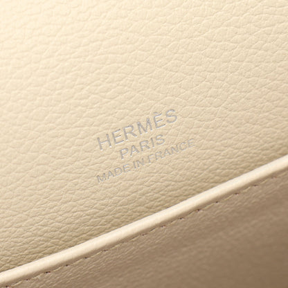 サック ロウリス ルリ ミニ ベトン ショルダーバッグ エバーカラー ライトベージュ シルバー金具 B刻印 エルメス バッグ HERMES