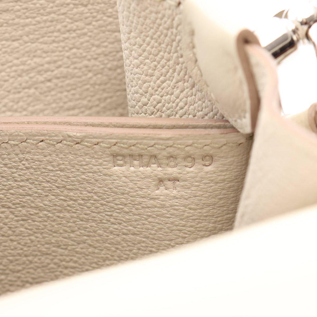 サック ロウリス ルリ ミニ ベトン ショルダーバッグ エバーカラー ライトベージュ シルバー金具 B刻印 エルメス バッグ HERMES