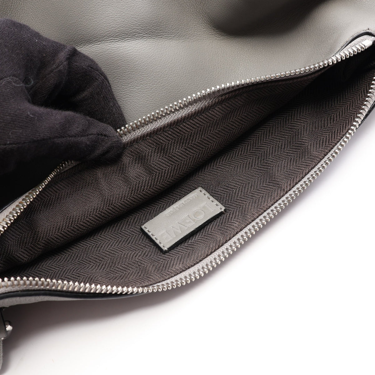 ANTON SLING アントン スリング ボディバッグ レザー グレー ロエベ