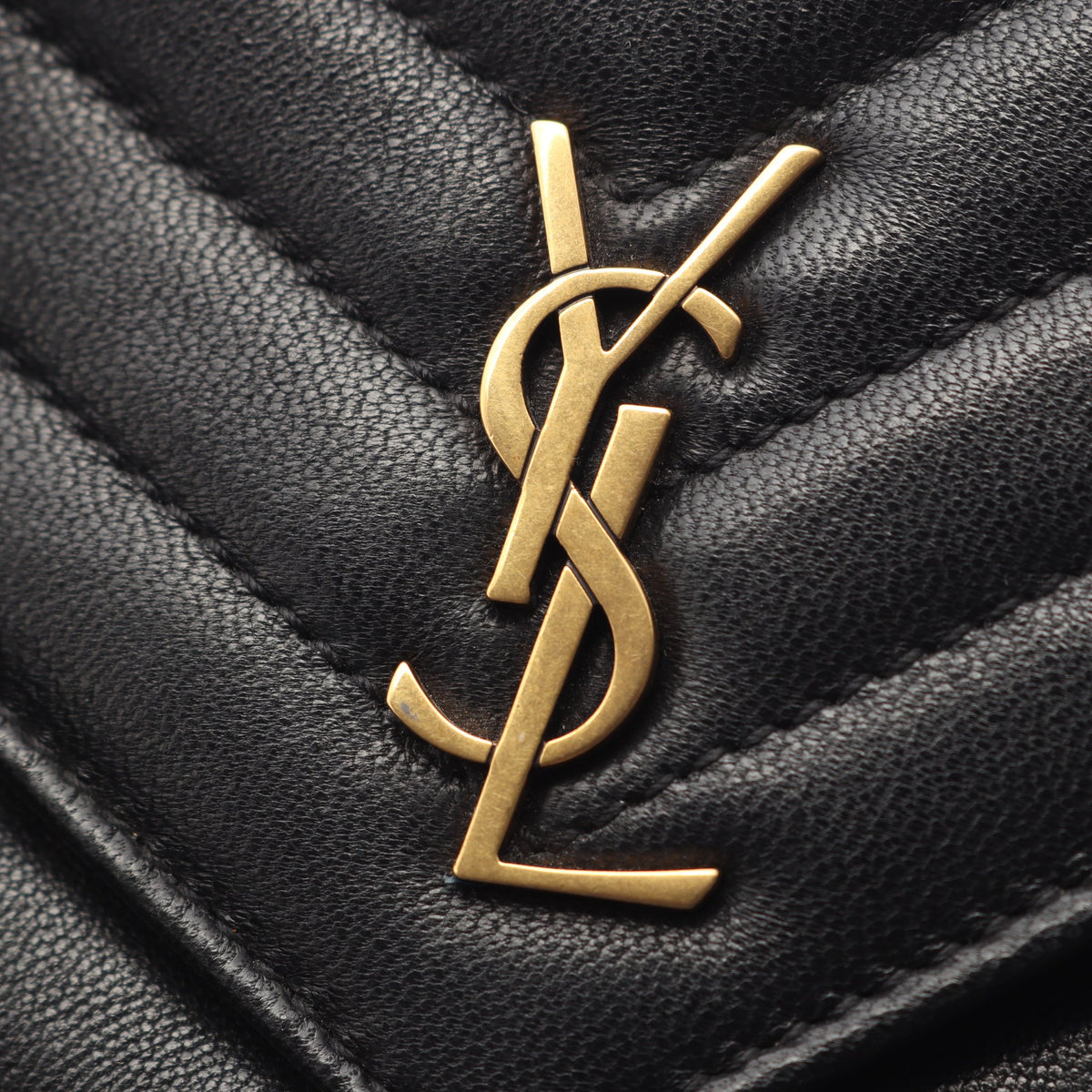 YSLロゴ チェーンショルダーバッグ レザー ブラック サンローランパリ