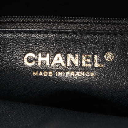 マトラッセ Wフラップ Wチェーンショルダーバッグ ラムスキン グレー ブラック ゴールド金具 シャネル バッグ CHANEL