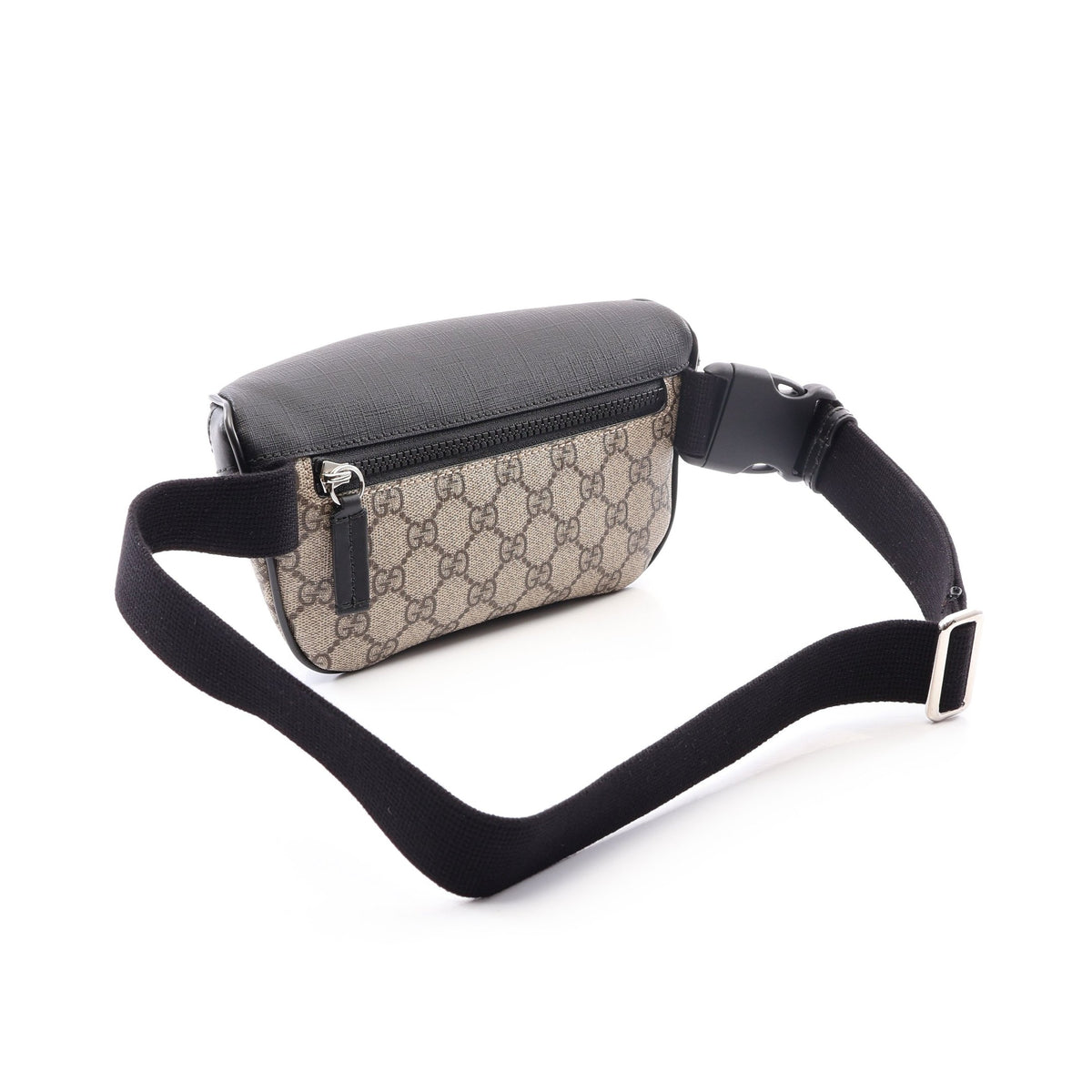 GGスプリーム ベルトバッグ ボディバッグ ウエストバッグ PVC レザー ベージュ ブラック グッチ バッグ GUCCI
