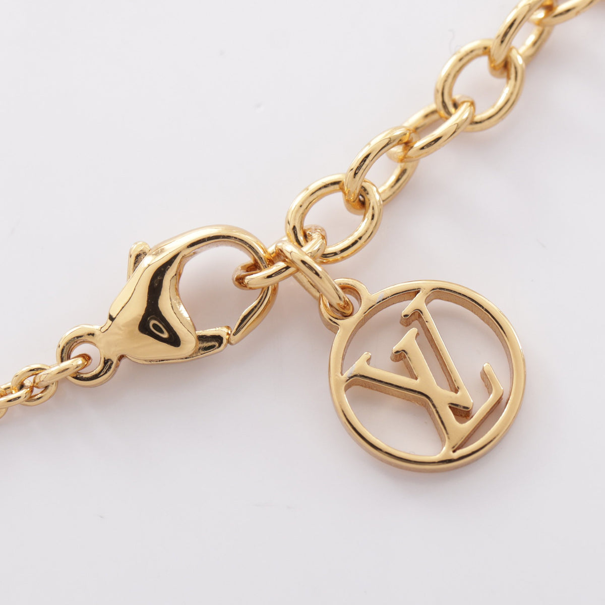 LV フローラグラム ネックレス GP フェイクパール ゴールド ホワイト ルイヴィトン アクセサリー LOUIS VUITTON
