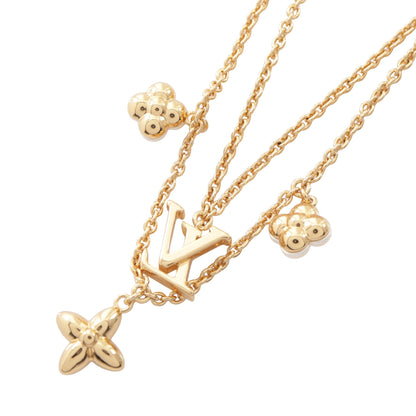 LV フローラグラム ネックレス GP フェイクパール ゴールド ホワイト ルイヴィトン アクセサリー LOUIS VUITTON