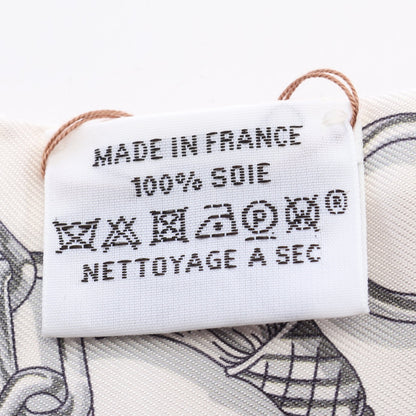 ツイリー C'EST LA FETE リボン スカーフ シルク ベージュ マルチカラー エルメス