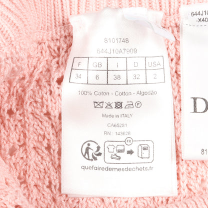 Dioriviera フリル ニット スカート コットン ピンク クリスチャンディオール