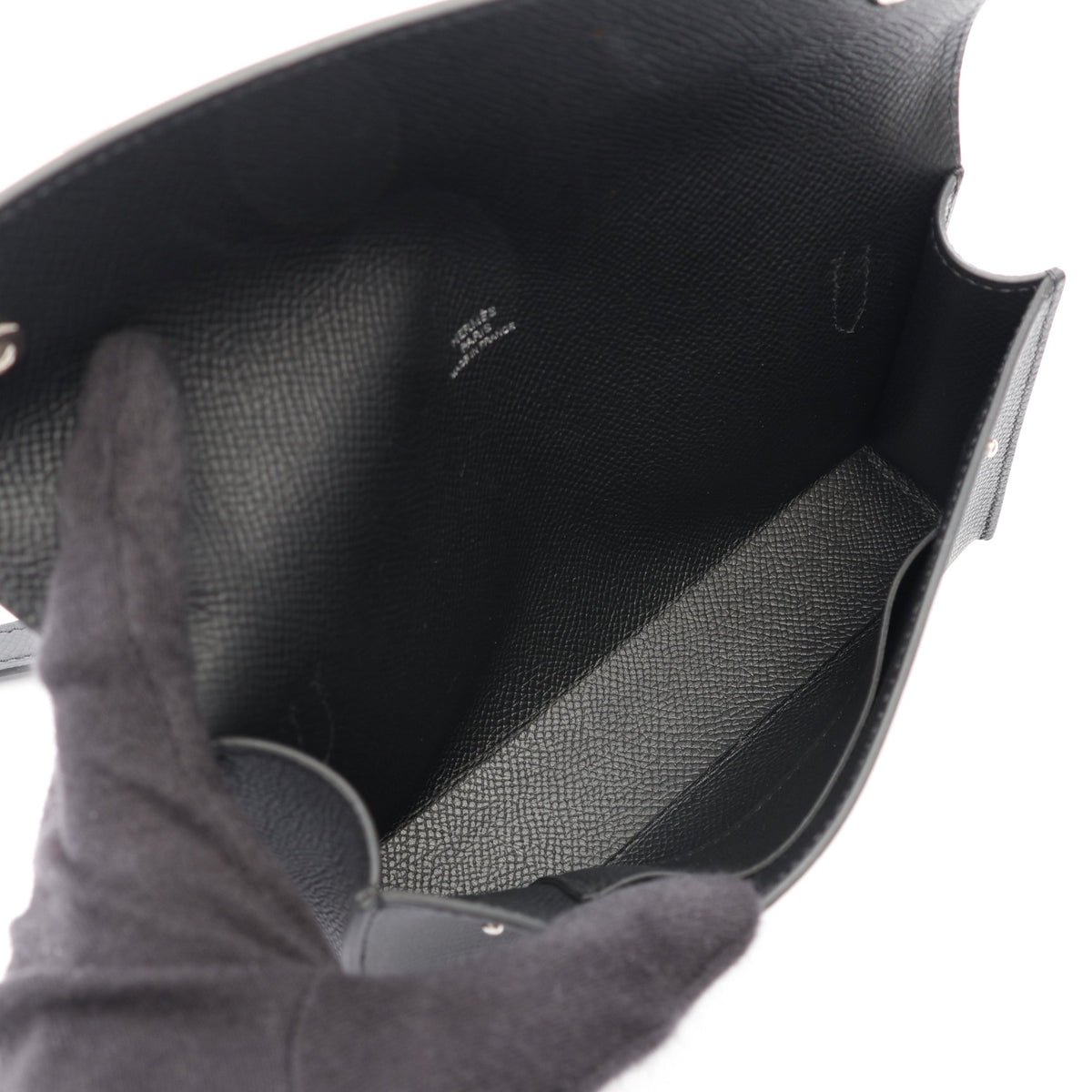エルメスナップ トゥーゴー ショルダーバッグ ヴォーエプソン ブラック シルバー金具 G刻印 エルメス