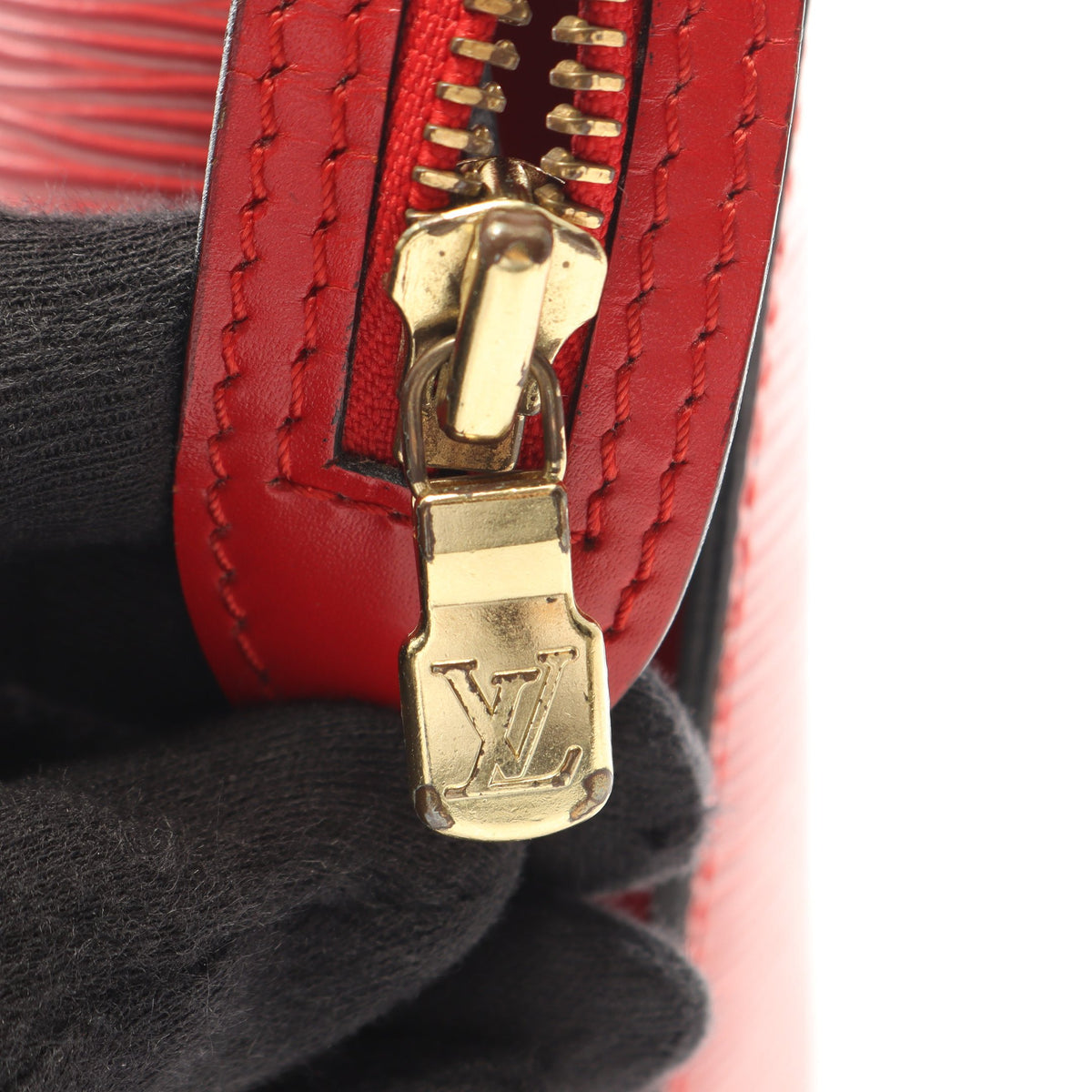 サンジャック ショッピング エピ カスティリアンレッド ショルダーバッグ レザー レッド ルイヴィトン バッグ LOUIS VUITTON
