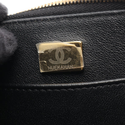 マトラッセ 2WAY チェーンショルダーバッグ キャビアスキン ブラック ゴールド金具 シャネル