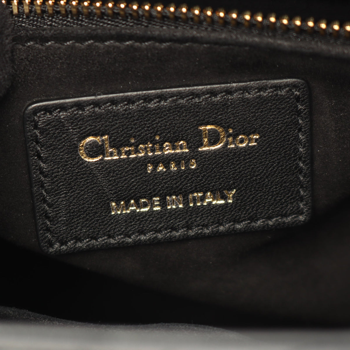 LADY DIOR レディディオール カナージュ 2WAY ハンドバッグ レザー ブラック クリスチャンディオール