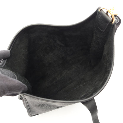 エヴリン 3 トロワ PM ショルダーバッグ トリヨンクレマンス ブラック ゴールド金具 K刻印 エルメス