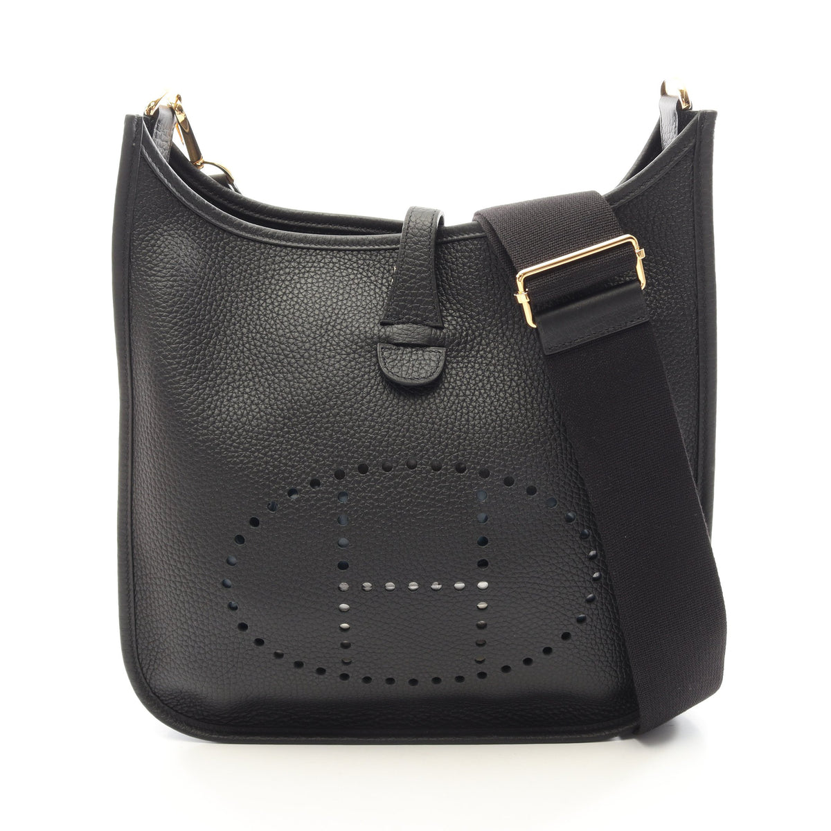 エヴリン 3 トロワ PM ショルダーバッグ トリヨンクレマンス ブラック ゴールド金具 K刻印 エルメス