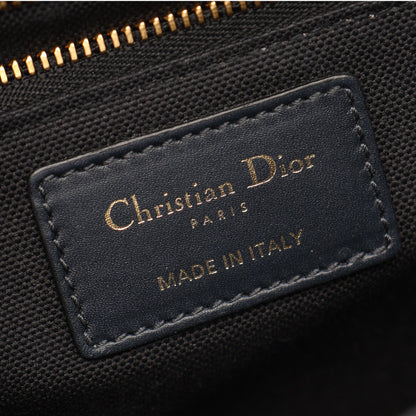 30 MONTAIGNE モンテーニュ オブリーク ジャカード チェーンショルダーバッグ キャンバス レザー ネイビー ベージュ クリスチャンディオール