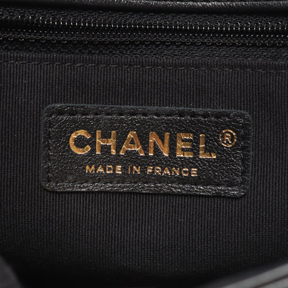 マトラッセ チェーンショルダーバッグ ラムスキン ブラック ゴールド金具 シャネル