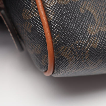 トリオンフ 2WAY ハンドバッグ ミニボストンバッグ PVC レザー ブラック ブラウン セリーヌ