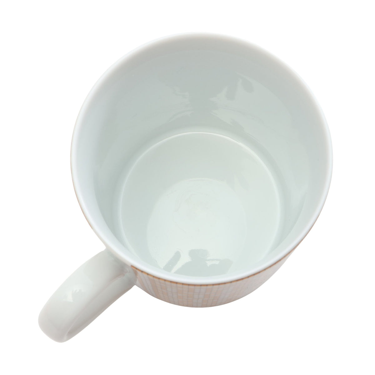 H-DECO モザイク24 マグカップ 食器 陶器 ホワイト イエロー エルメス