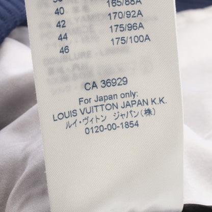 切替 半袖 カットソー シルク ウール ネイビー マルチカラー ルイヴィトン