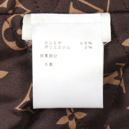 裏地モノグラム ダブルブレスト ショート ジャケット カシミヤ ネイビー ルイヴィトン