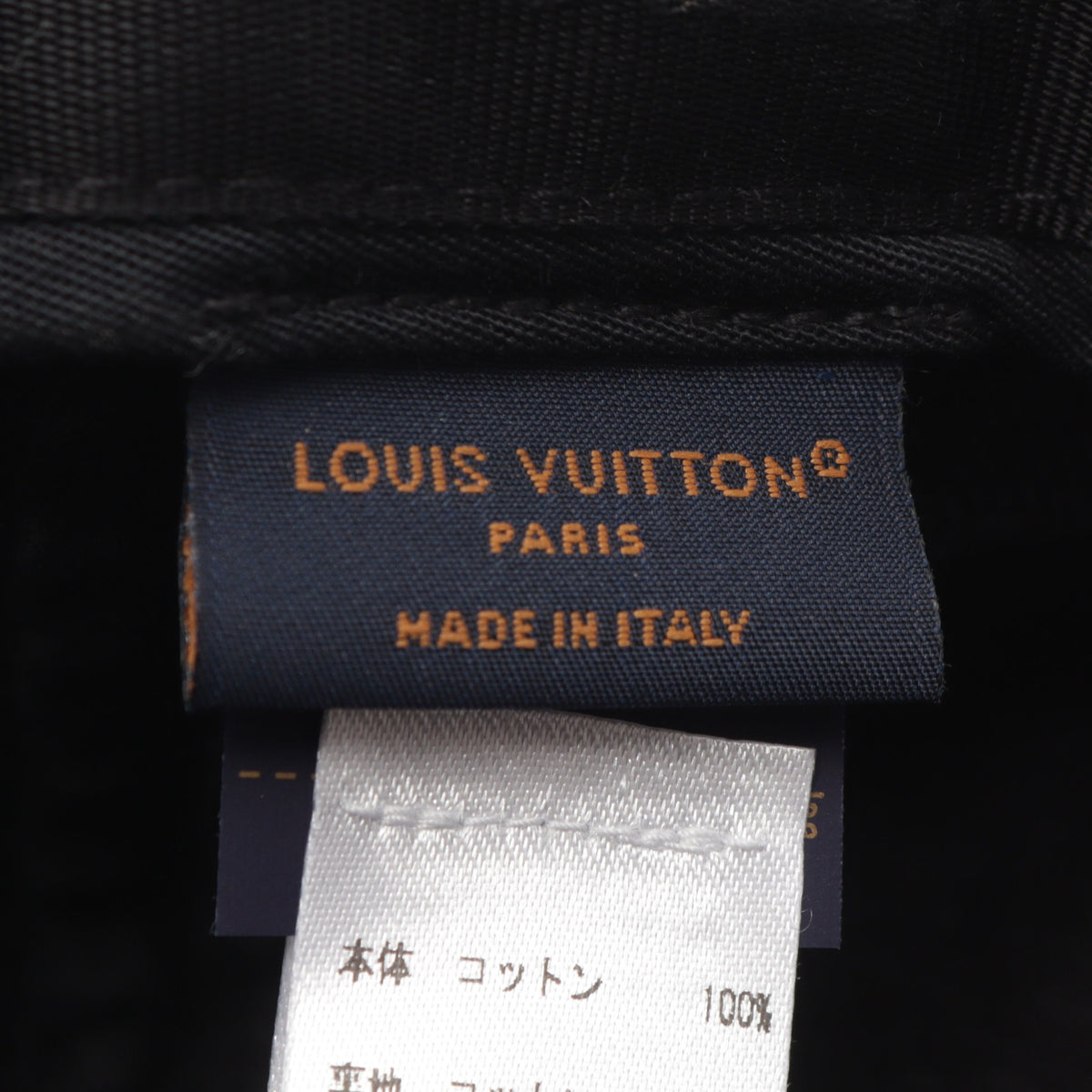 LV デニム ウォッシュド キャップ コットン ダークグレー ルイヴィトン